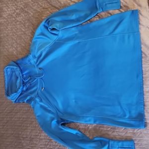 Athleta Peacock Blue XL Turtleneck Fleece lined Sweatshirt